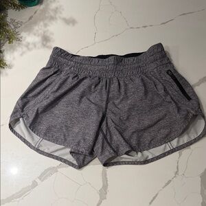 lululemon Heathered Grey 4 inch speedups
